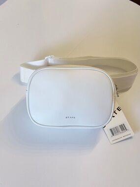 State Bennett White Fanny Pack